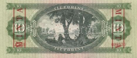 1947+1949. 10Ft "MINTA" lyukasztással T:II; 1957,1960,1962,1969,1975. "MINTA" ly...