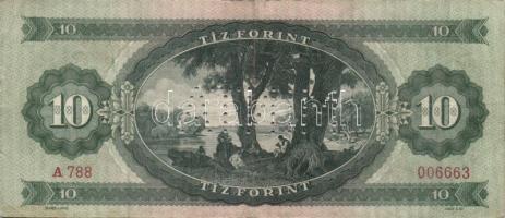 1947+1949. 10Ft "MINTA" lyukasztással T:II; 1957,1960,1962,1969,1975. "MINTA" ly...