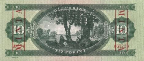 1947+1949. 10Ft "MINTA" lyukasztással T:II; 1957,1960,1962,1969,1975. "MINTA" ly...