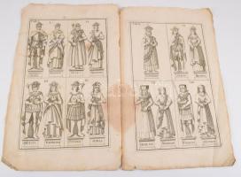 Német-Római császárok és feleségeik Rézmetszet, / ca 1750 Két lapos rézmetszet. Lapméret 43x36 cm