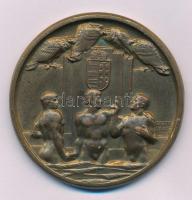 Göröntsér Greff Lajos (1888-1976) 1932. "Magyar Úszó Szövetség 1907-1932" kétoldalas bronz...