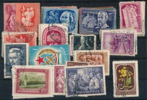 14 db sor az 1940-es, 1950-es évekből, stecklapon