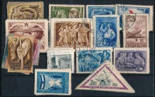 14 db sor az 1950-es évekből, stecklapon