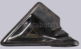 Andrényi Károly és Fiai Arad Vasnagykereskedése Zsolnay eozin mázas hamuzó, jelzett kis kopással, 17x27 cm