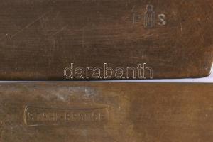 Gyöngyház rárakásos 6 darab kés, h: 15 cm