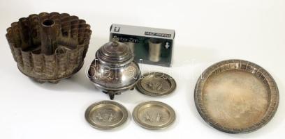 Doboznyi vegyes fém tárgy tétel.