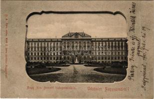 1901 Nagyvárad, Oradea; M. kir. Honvéd hadapródiskola. Sebő I. Imre kiadása / K.u.k. military cadet school. Art Nouveau (fa)