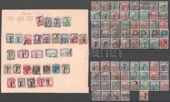 Szükségportó összeállítás 2 db közepes stecklapon + 1 lapon, összesen 99 db bélyeg