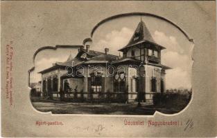1901 Nagyvárad, Oradea; Sport-pavillon. Sebő I. Imre kiadása / sport pavilion. Art Nouveau (EK)