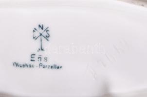 Ens anyuka, gyermekekkel. porcelán, kézzel festett, jelzett, minimális lepattanással 27x21 cm