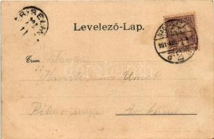 1901 Nagyvárad, Oradea; Nagyváradi vár keleti oldala. Helyfi László kiadása / Grosswardeiner Festung...