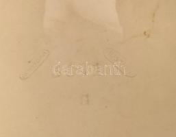 Amphora ausztriai nagy méretű kerámia virágváza, asztali dísz. Gyerekek szamárral. kézzel festett, j...