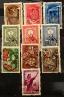 Magyar összeállítás az 1945-1960 közötti időszakból, benne teljes sorok, darabok, 6 lapos kis berakóban (~45.200)