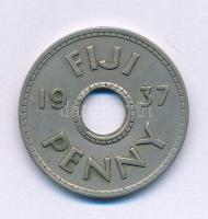 Fiji 1937. 1p Cu-Ni T:XF patina Fiji 1937. 1 Penny Cu-Ni C:XF patina Krause KM#7