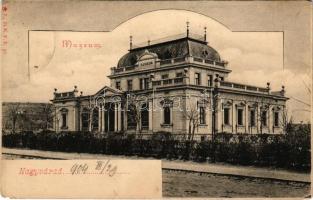 1904 Nagyvárad, Oradea; Múzeum / museum (szakadás / tear)
