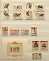 1950-2011 Szépen rendezett magyar postatiszta gyűjtemény sorokkal, blokkokkal, kisívekkel, 4 db Leuc...