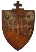 1910 k. "Székesfehérvári Ferenc József Nőnevelő Intézet" zománcozott bronz iskolai jelvény...