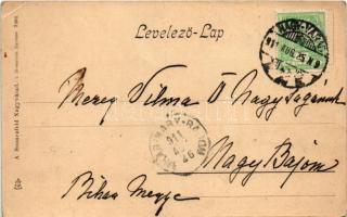 1911 Nagyvárad, Oradea; látkép, Általános Takarékpénztár. A. Sonnenfeld kiadása / savings bank (EB)