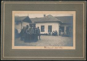 1907 Kecskemét városi jelenet keményhátú fotó 16x11 cm