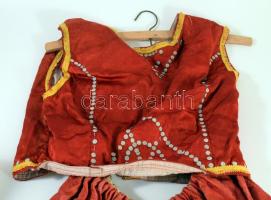 Cifra lányka ruha. Mellény és szoknya Selyem, vászon. XX. sz. eleje