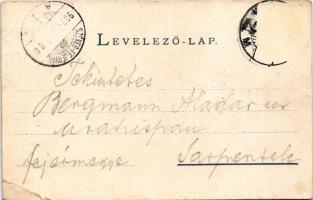 1903 Nagyvárad, Oradea; Pénzügyi palota. Sonnenfeld Adolf kiadása / financial palace (vágott / cut)