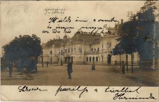 1903 Nagyvárad, Oradea; indóház, vasútállomás. Sonnefeld A. kiadása / railway station (EB)