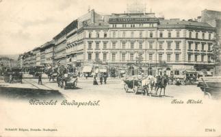 Budapest VI. Teréz körút Oktogon Cseléd-intézettel, Deményi és Angyal kerékpár iskolájával