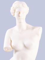 Afrodite szobra. Műgyanta, jelzett 41 cm