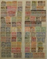 1871-1979 Magyar gyűjtemény másodpéldányokkal, jobb kiadásokkal, értékekkel 24 lapos A/4 kissé széte...