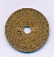 Rodézia 1963. 1p bronz "II. Erzsébet" T:XF Rhodesia 1963. 1 Penny bronze "Elisabeth II" C:XF Krause KM#2