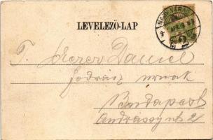 1903 Nagyvárad, Oradea; Körös részlet, zsinagóga / Cris riverside, synagogue (EK)