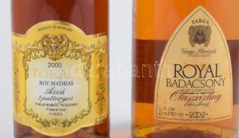 2000 Tokaji Roy Mathias, 3 puttonyos + Royal Badacsony olaszrizling, Varga Pincészet
