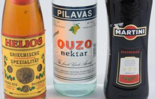 3 darab ital, Martini, Ouzo, Helios, bontatlan