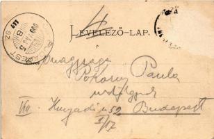 1900 Bán, Trencsénbán, Baán, Bánovce nad Bebravou; Erzsébet tér, templom, üzletek. Fuchs Vilmos kiad...