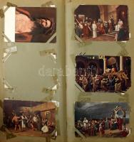 Több mint 300 db-os RÉGI képeslap gyűjtemény közepes állapotú, 348 férőhelyes szecessziós albumba re...