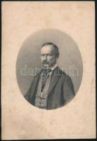 cca 1850 Szalay László (1813-1864) történetíró, jogász, politikus portréja, litográfia, papír, 16x24 cm