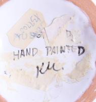 Habán múzeumi másolat kerámia edény. Kézzel festett, jelzett, hibátlan 15 cm