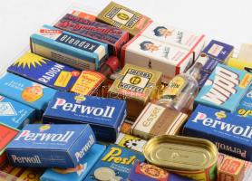 Doboznyi retro termékminta, osztrák és német, bontatlan