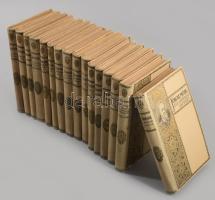 Jókai Mór művei 16 kötete. Bp.,én., Révai. Tolnai Világlapja ajándéka. Kiadói aranyozott egészvászon-kötések.