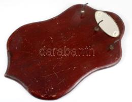 Antik századeleji fa kulcstartó, 36x22 cm