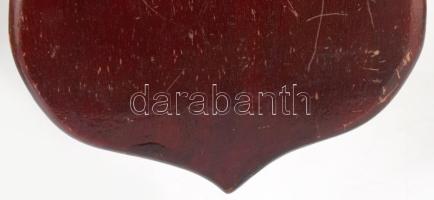 Antik századeleji fa kulcstartó, 36x22 cm