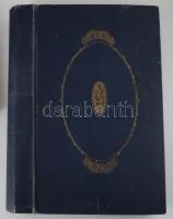 2 darab antik képeslaptartó album, kopott, h: 40 cm latt