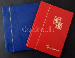 Festmény motívum gyűjtemény sok tengerentúlival 8 lapos A4-es berakólapon + filázott Schaubek albumb...