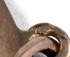 Ausztria 1915. Dukát Au "Ferenc József" utánveret, 14k arany (Au) foglalatban, jelzett, ne...