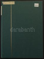 1874-1952 Magyar bélyegek másodpéldányokkal 8 lapos A/4 berakóban