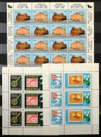 Magyar blokkok, kisívek, emlékívek főleg postatiszta összeállítása, közte néhány sorozat is, 20 lapo...