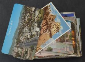 100 db MODERN közép- és dél-amerikai város képeslap, közte nagyobb méretűek / 100 modern South and Middle American town postcards