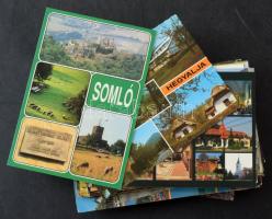 100 db MODERN magyar város képeslap / 100 MODERN Hungarian town-view postcards
