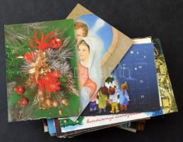 100 db MODERN motívum képeslap: karácsonyi üdvözlőlapok / 100 MODERN motive postcards: Christmas greeting cards