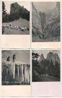 16 db RÉGI fotós képeslap erdélyi utazásokról: tájképek, helyi lakosok / 16 pre-1945 photo postcards from a Transylvanian journey: landscapes, local people